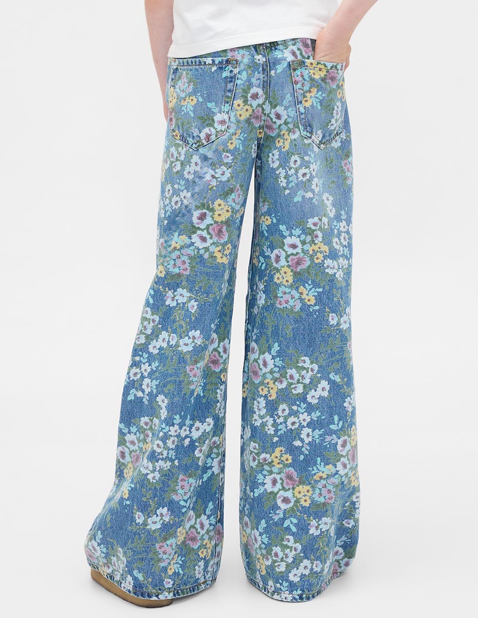 Jeans baggy deslavado para niña 2