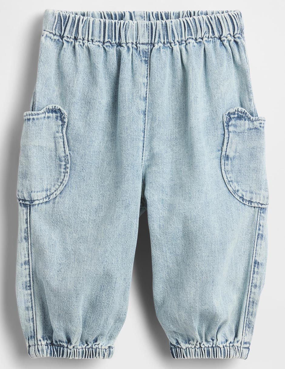Jeans baggy lavado claro infantil unisex