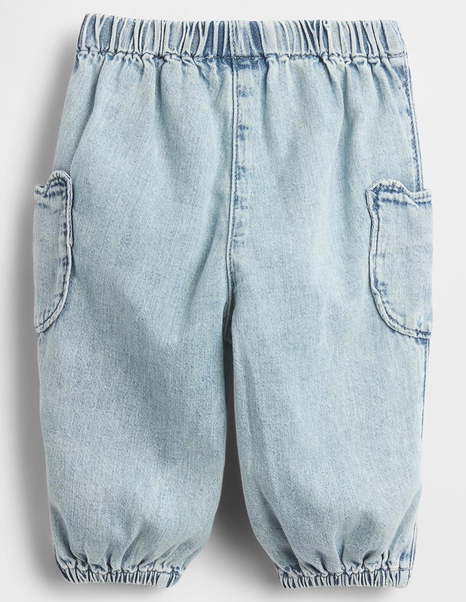 Jeans baggy lavado claro infantil unisex