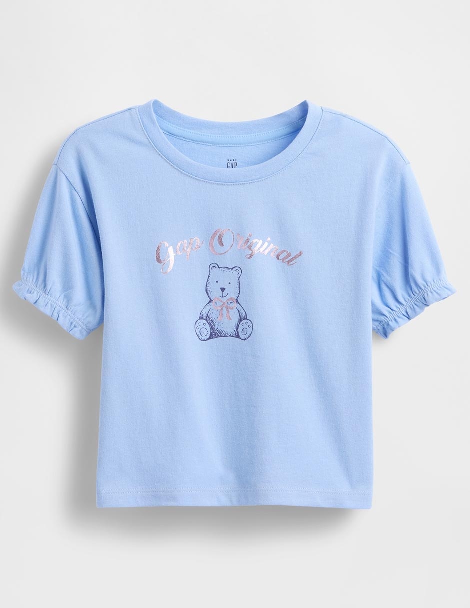 Playera manga corta para bebé niña Playera manga corta para bebé niña