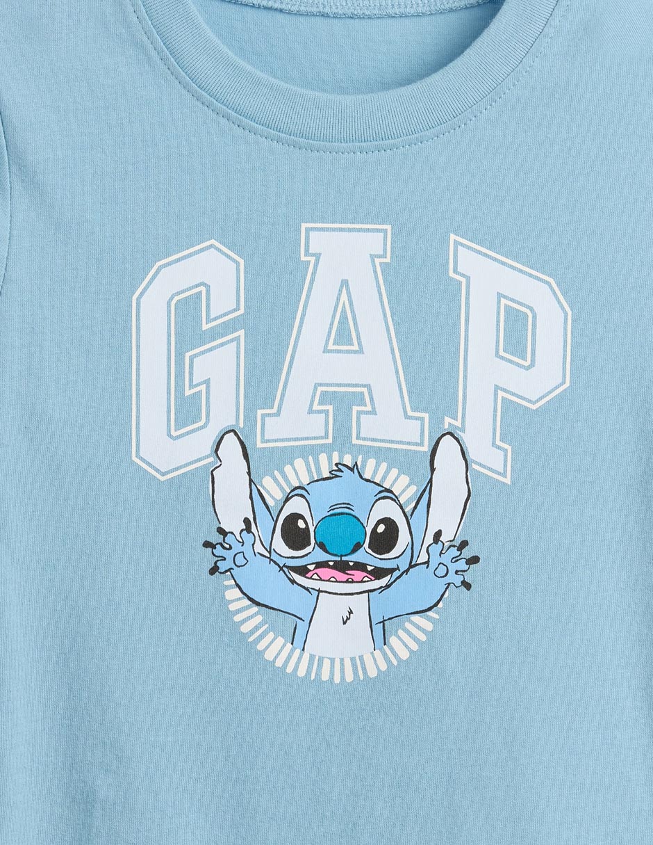 Playera Stitch Disney manga corta para bebé niño 3
