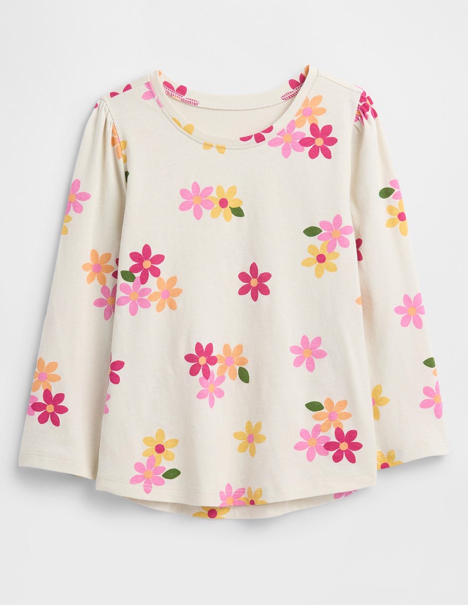 Playera manga larga para niña Playera manga larga para niña