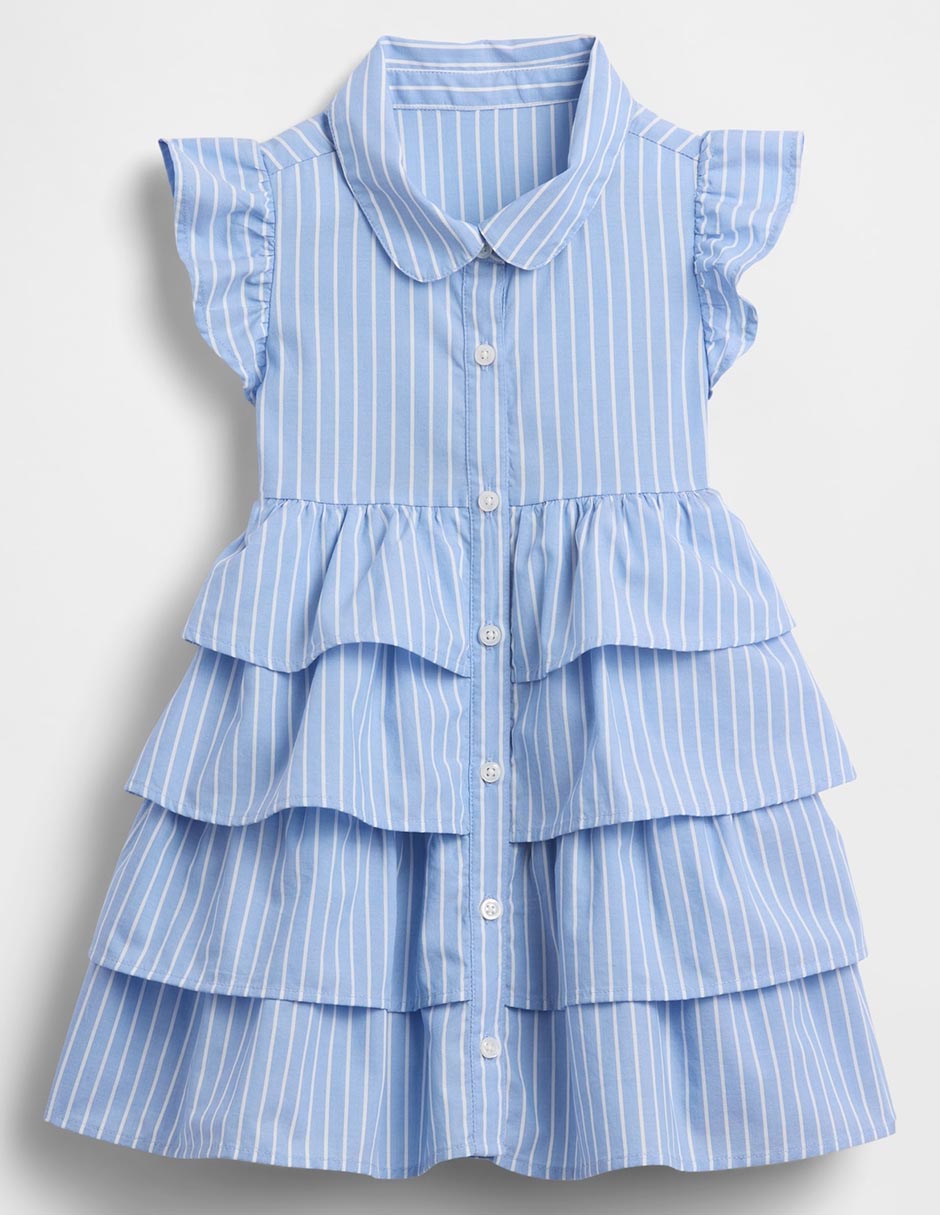 Vestido manga mariposa para niña