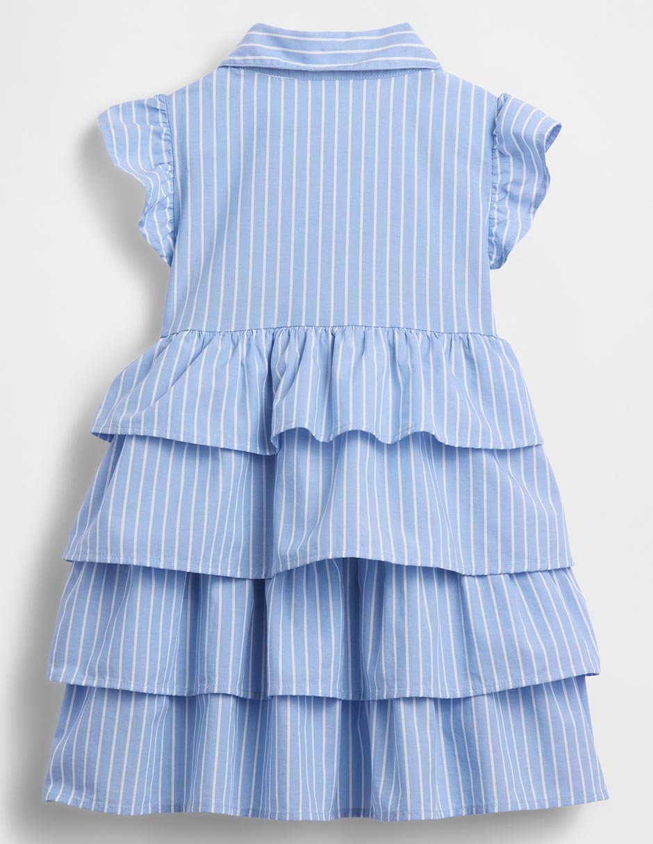 Vestido manga mariposa para niña