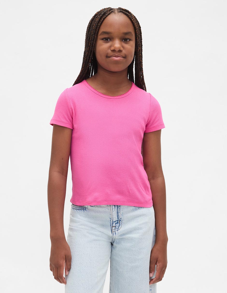 Playera manga corta para niña Playera manga corta para niña