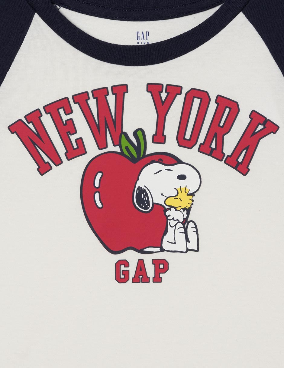 Playera Snoopy manga larga para niño