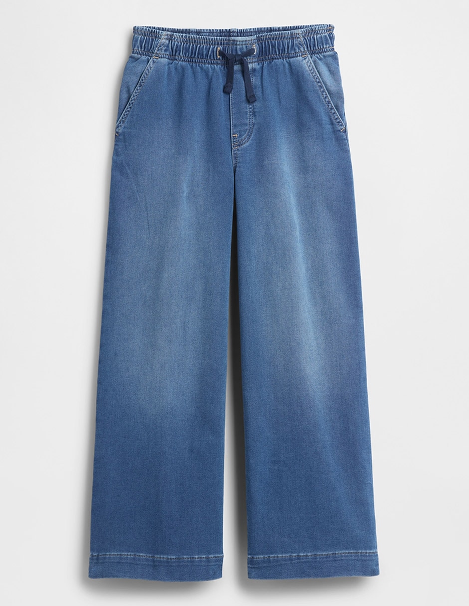 Jeans amplio deslavado para niña 1