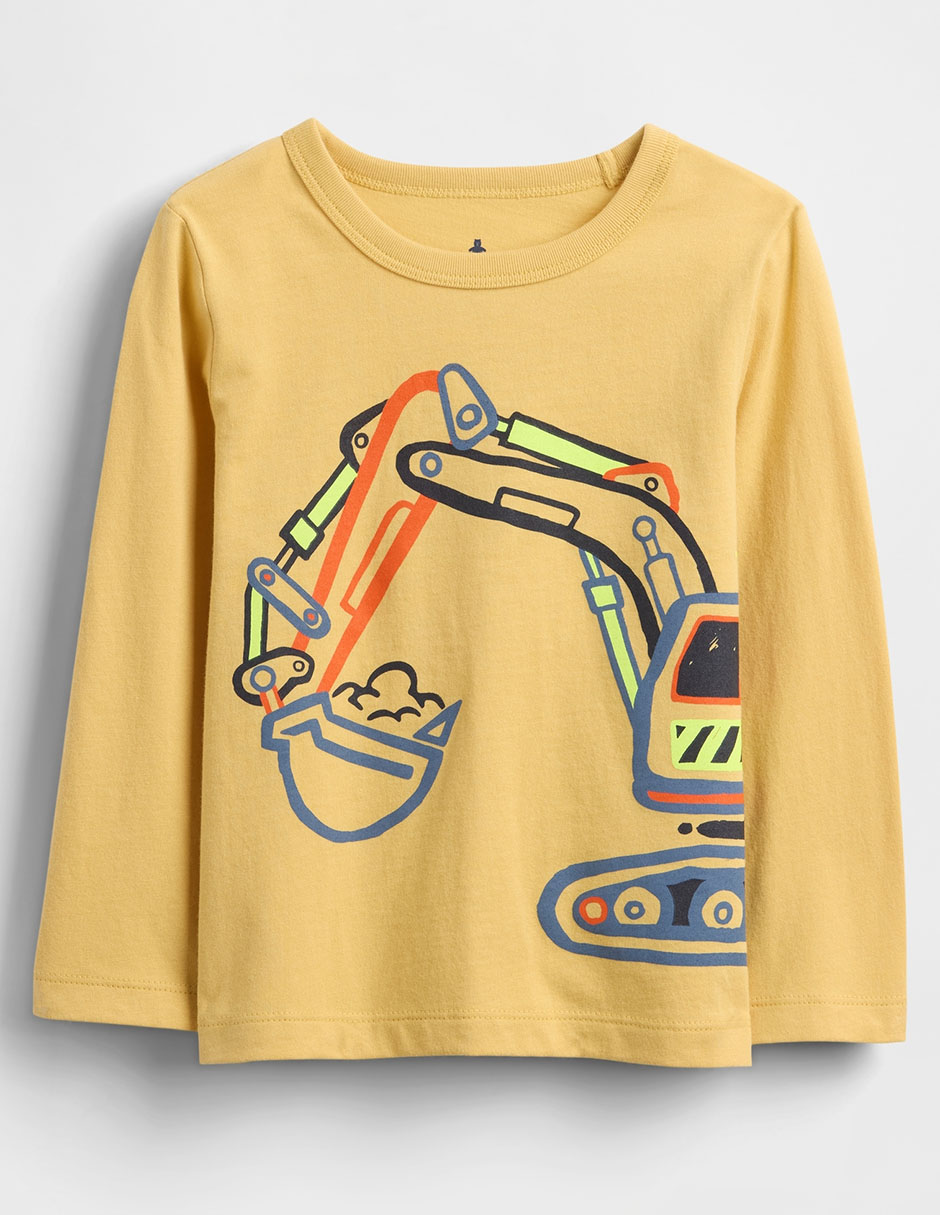 Playera manga larga para bebé niño Playera manga larga para bebé niño