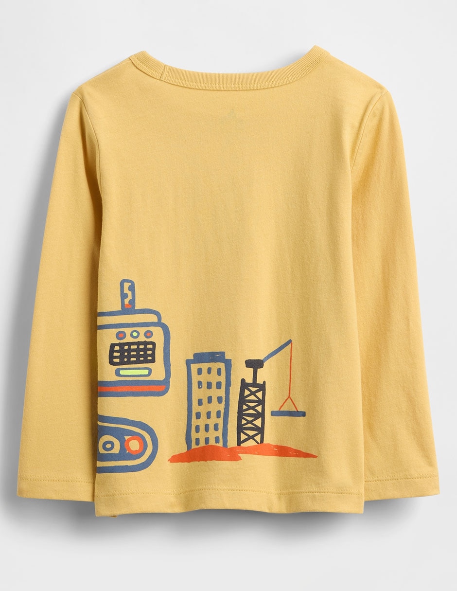 Playera manga larga para bebé niño