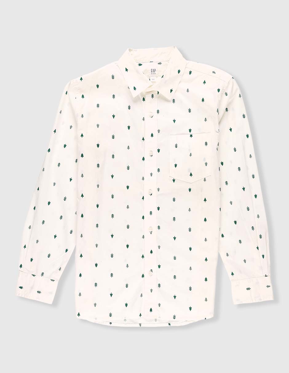 Camisa casual manga larga para niño