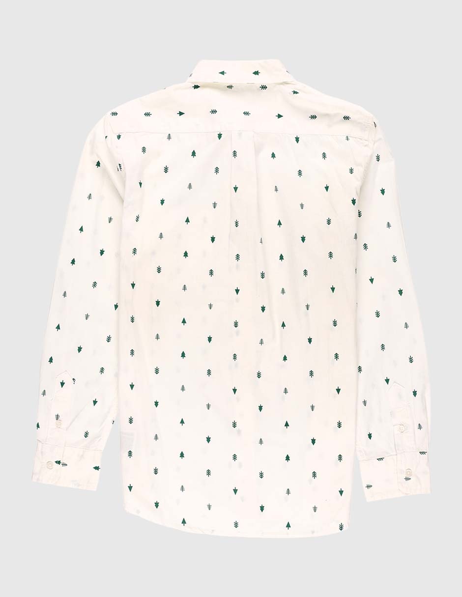 Camisa casual manga larga para niño 5