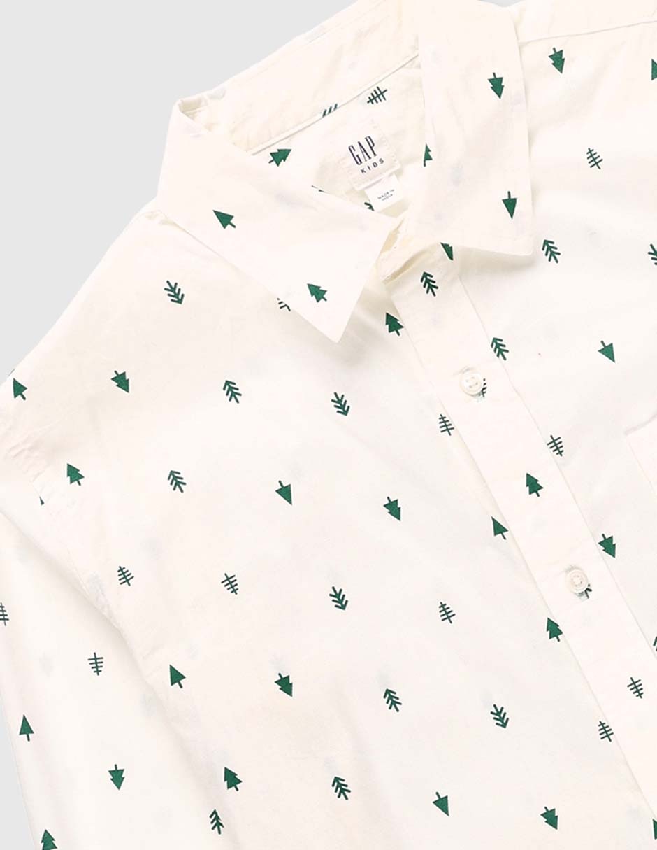 Camisa casual manga larga para niño 6