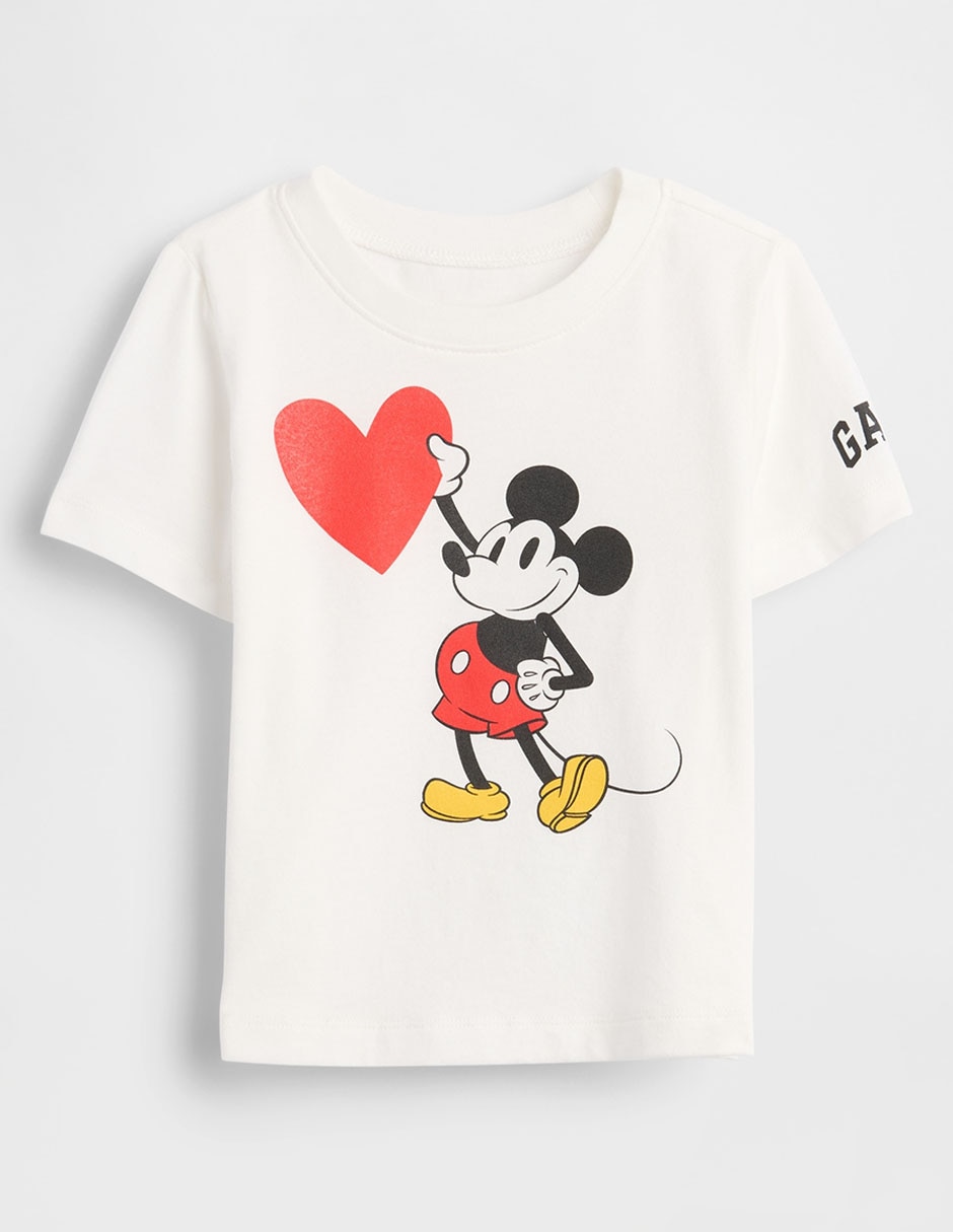 Playera Mickey Mouse manga corta para bebé niño Playera Mickey Mouse manga corta para bebé niño