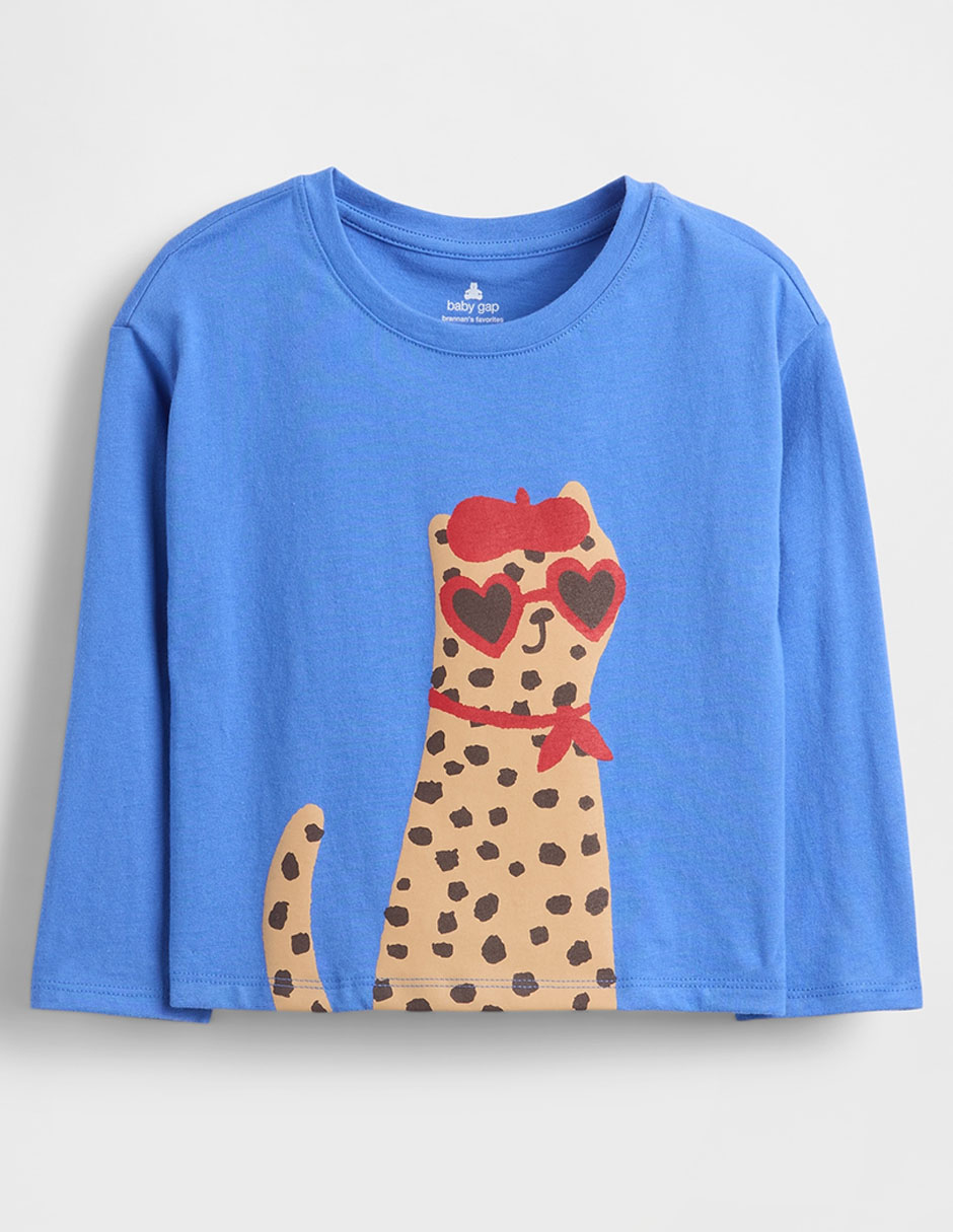 Playera manga larga para bebé niña Playera manga larga para bebé niña