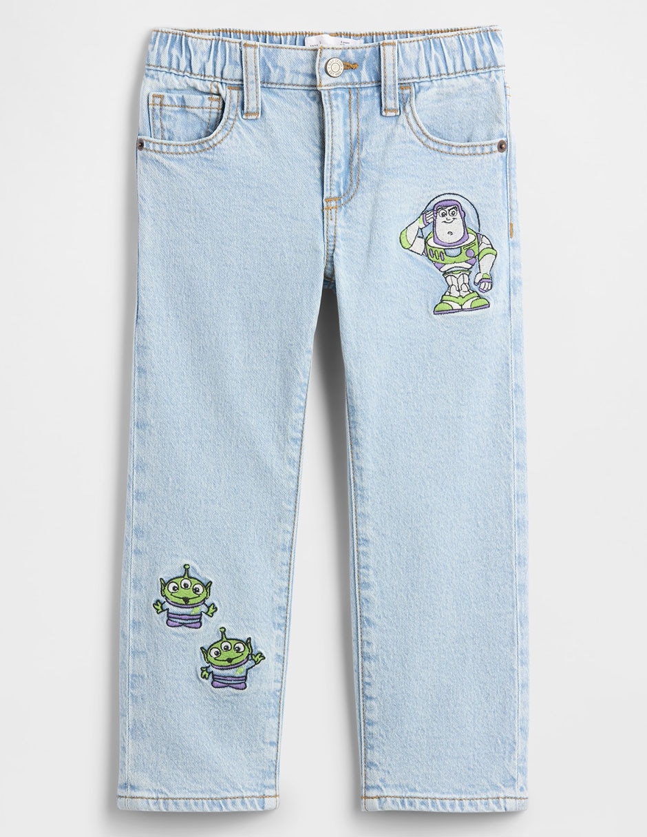 Jeans straight Toy Story lavado claro para niño