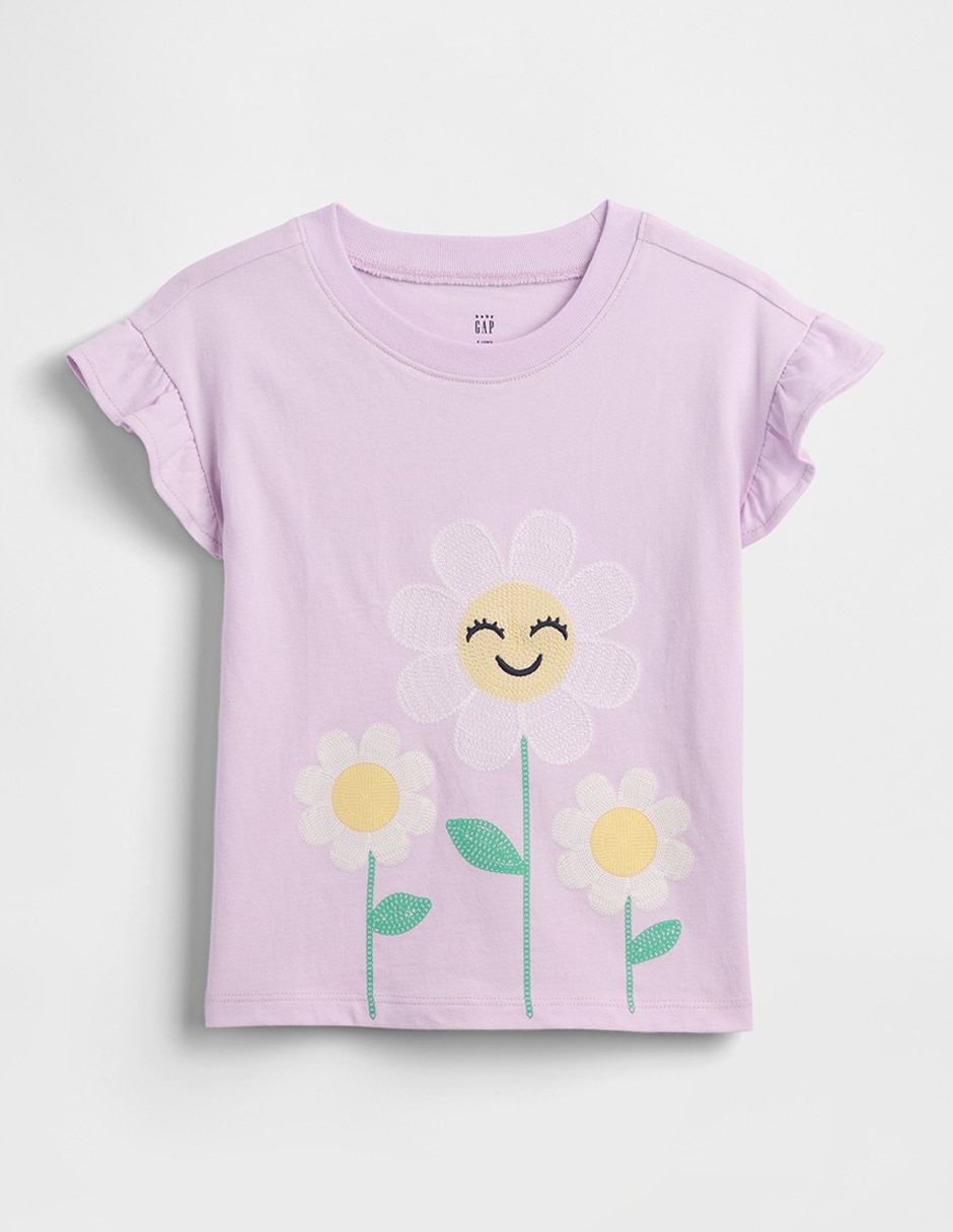 Playera manga corta para niña Playera manga corta para niña