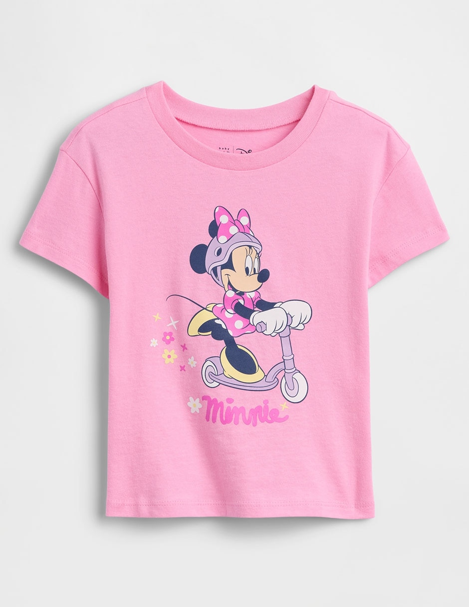 Playera Minnie Disney manga corta para bebé niña