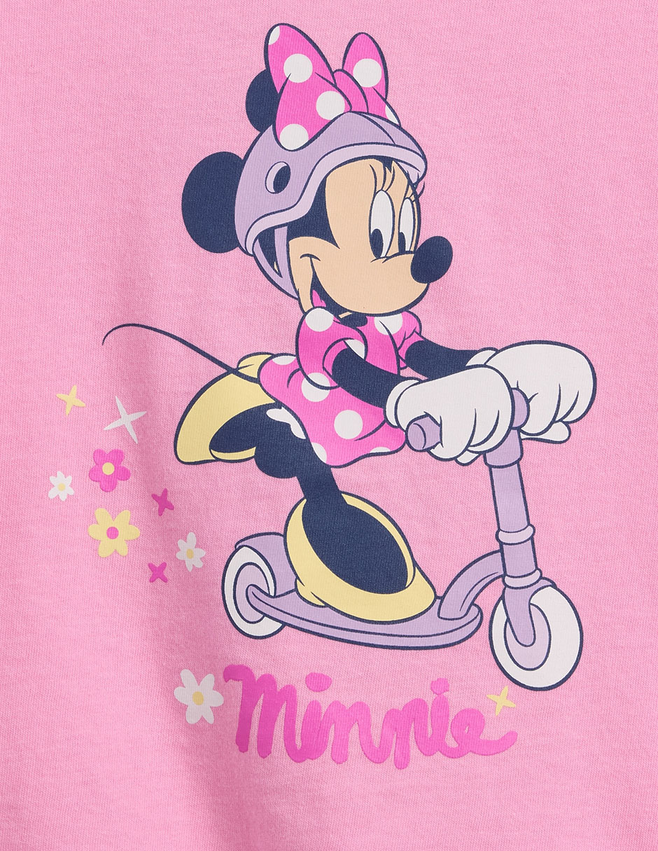 Playera Minnie Disney manga corta para bebé niña