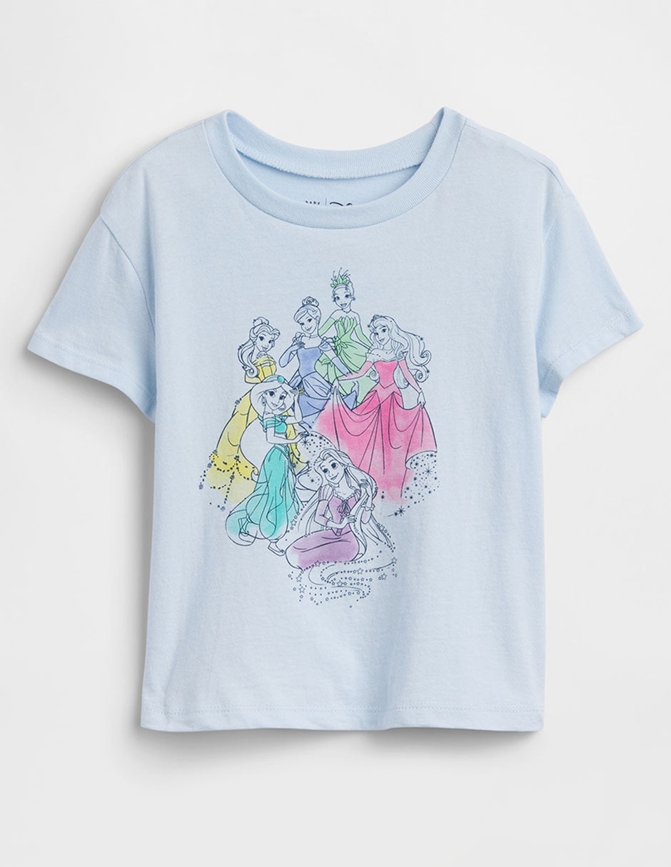 Playera Princesas Disney manga corta para bebé niña