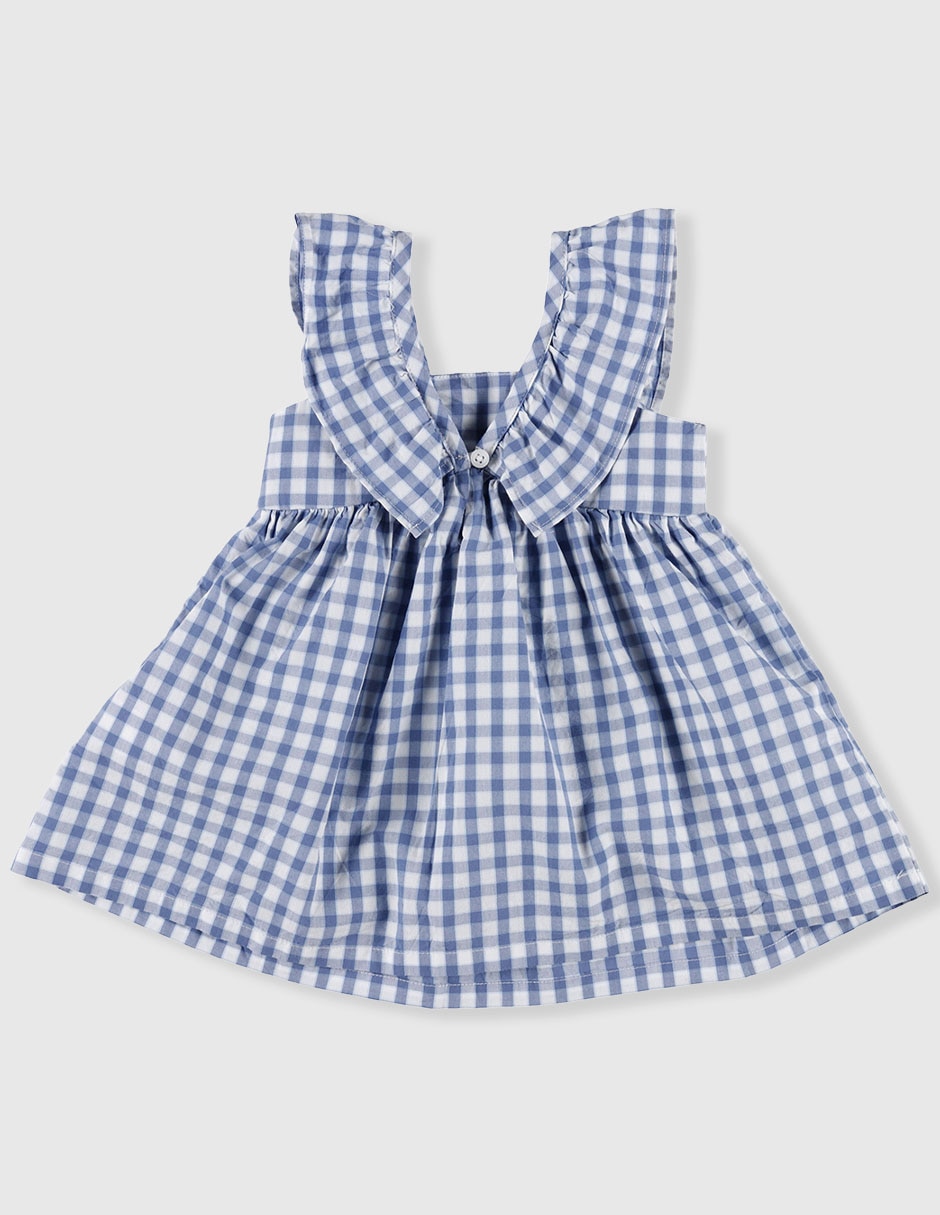 Vestido manga volantes para niña