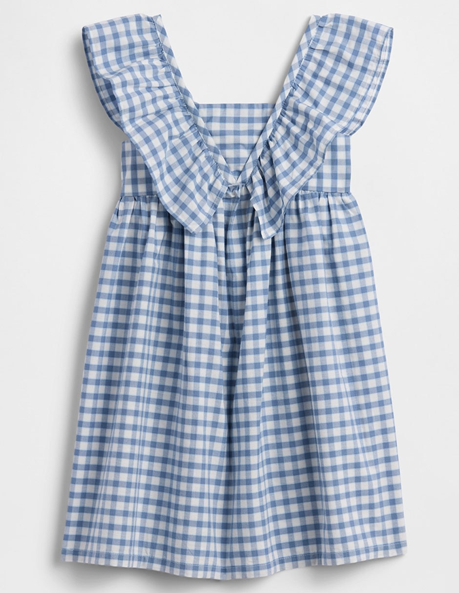 Vestido manga volantes para niña