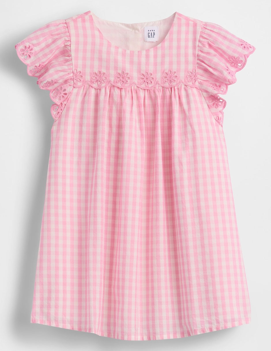 Vestido manga mariposa para niña