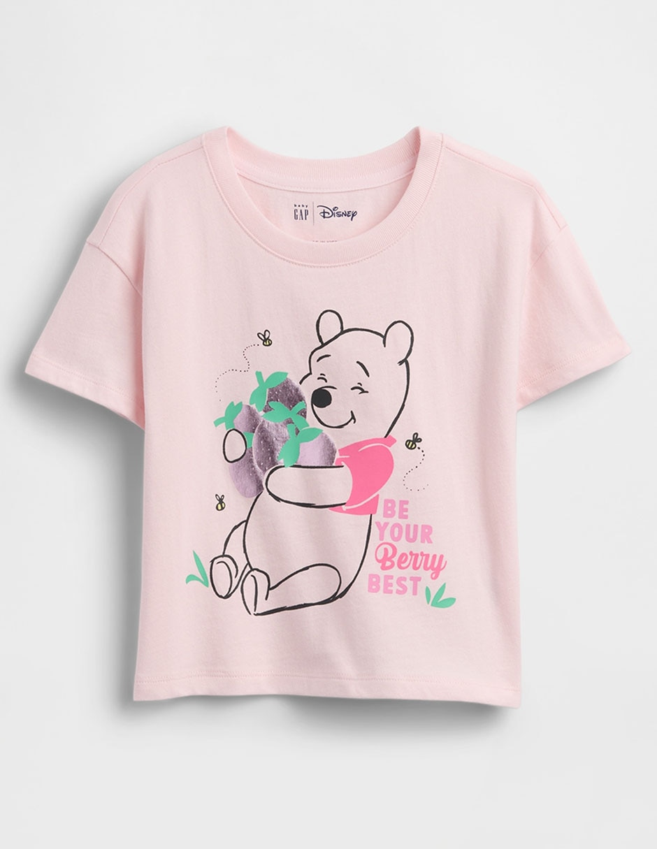 Playera Winnie Pooh Disney manga corta para bebé niña Playera Winnie Pooh Disney manga corta para bebé niña
