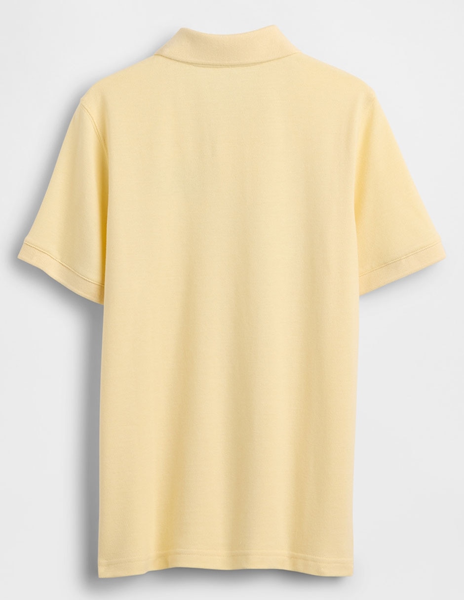 Playera tipo polo de algodón para niño