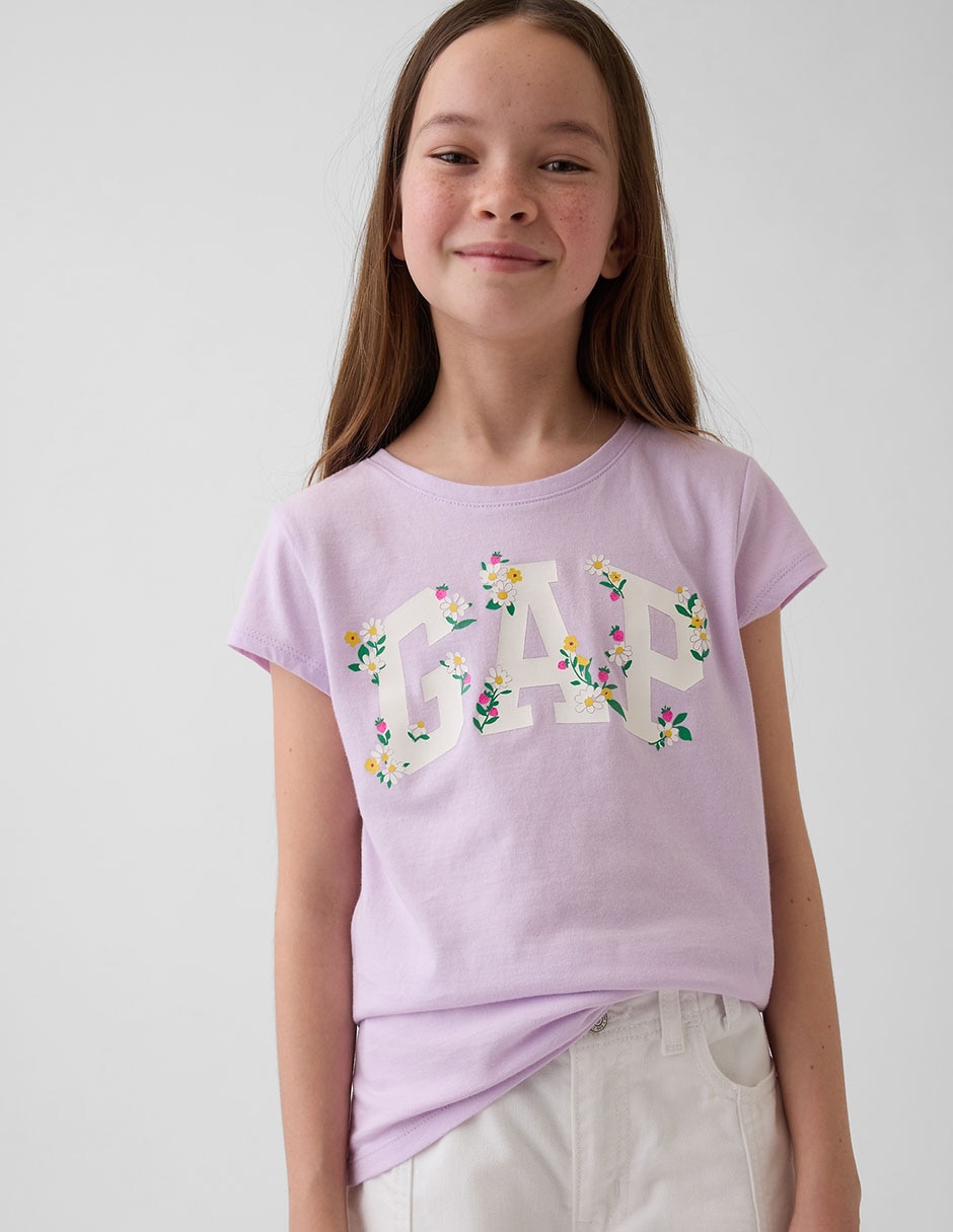 Playera manga corta para niña Playera manga corta para niña