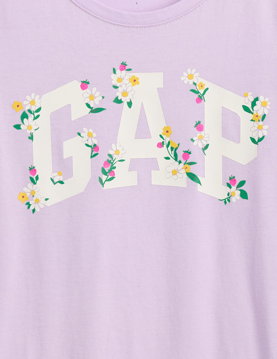 Playera manga corta para niña