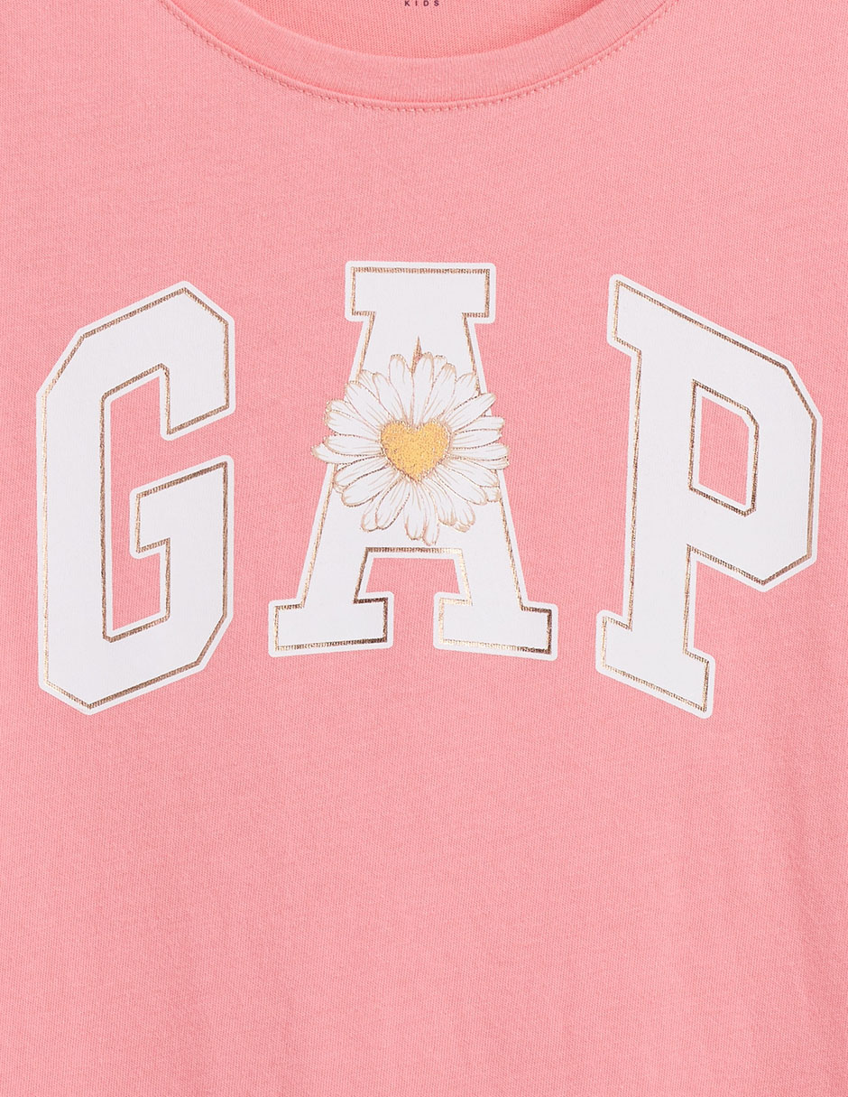 Playera manga corta para niña