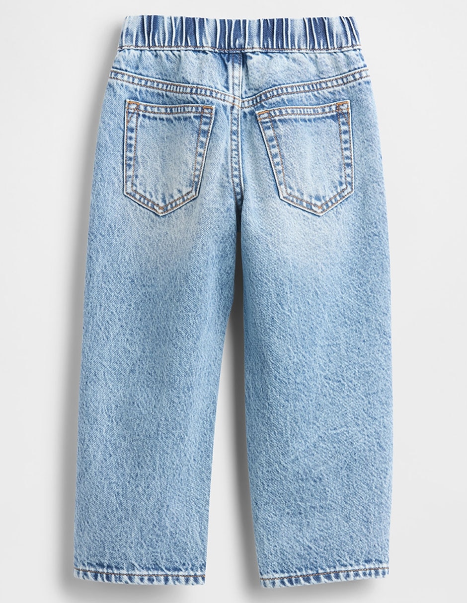 Jeans baggy lavado medio para bebé niño