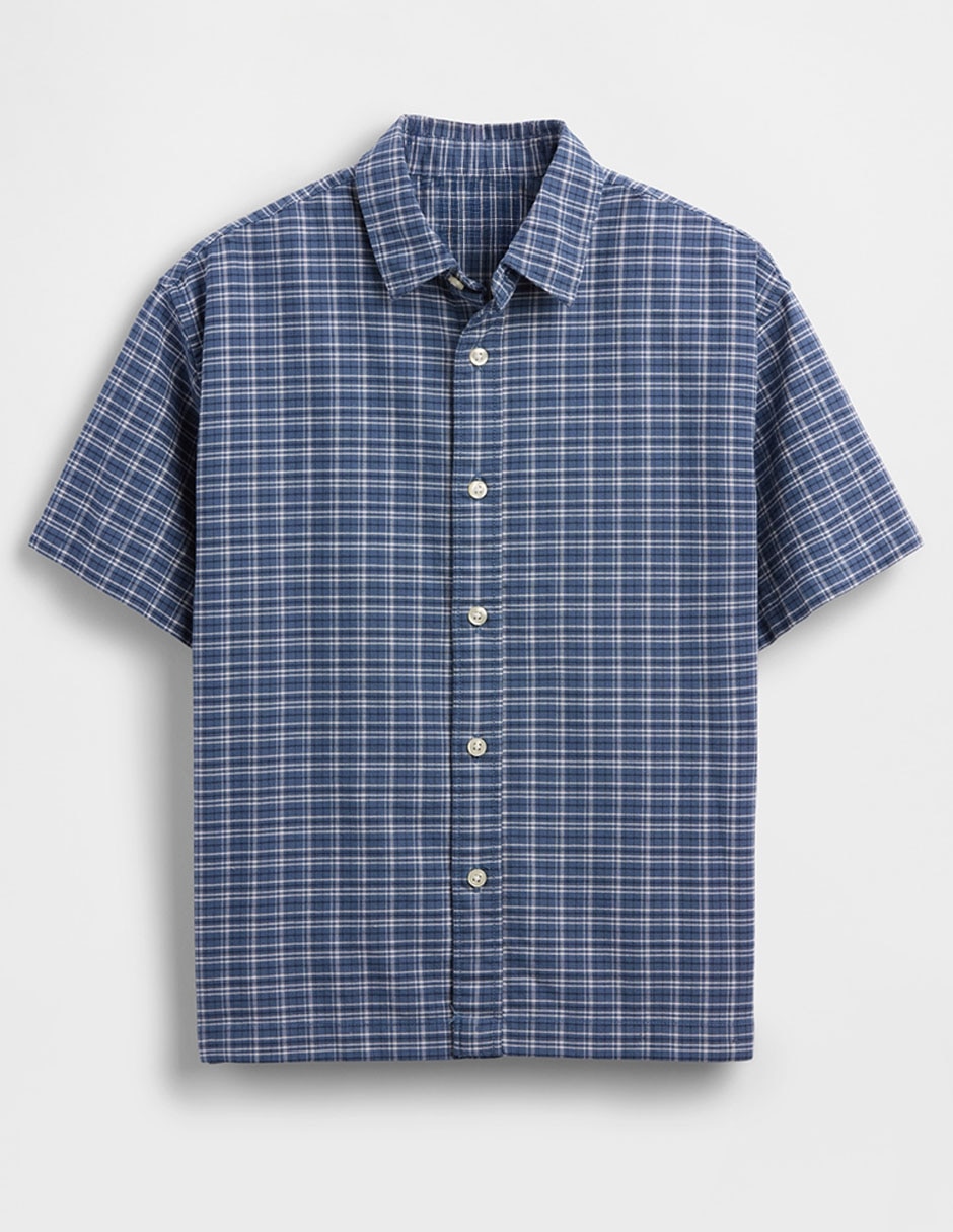 Camisa casual de algodón manga corta para niño