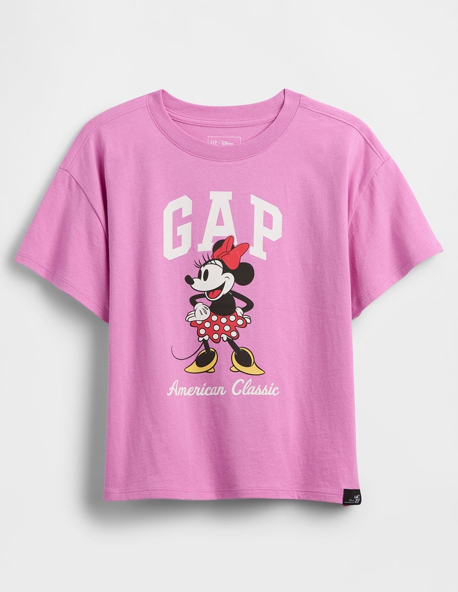Playera Minnie Mouse Disney manga corta para niña 1