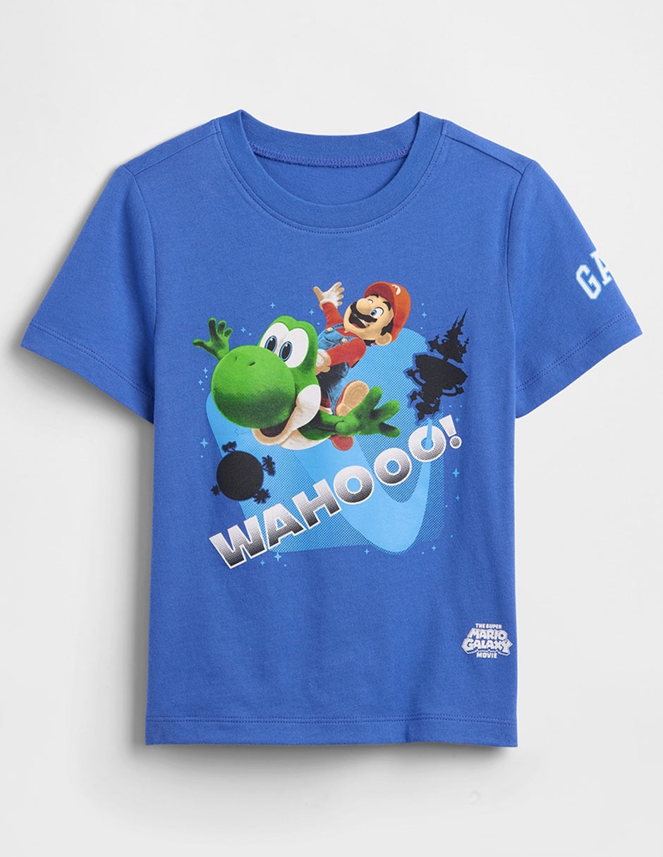Playera Super Mario Bros manga corta para bebé niño Playera Super Mario Bros manga corta para bebé niño
