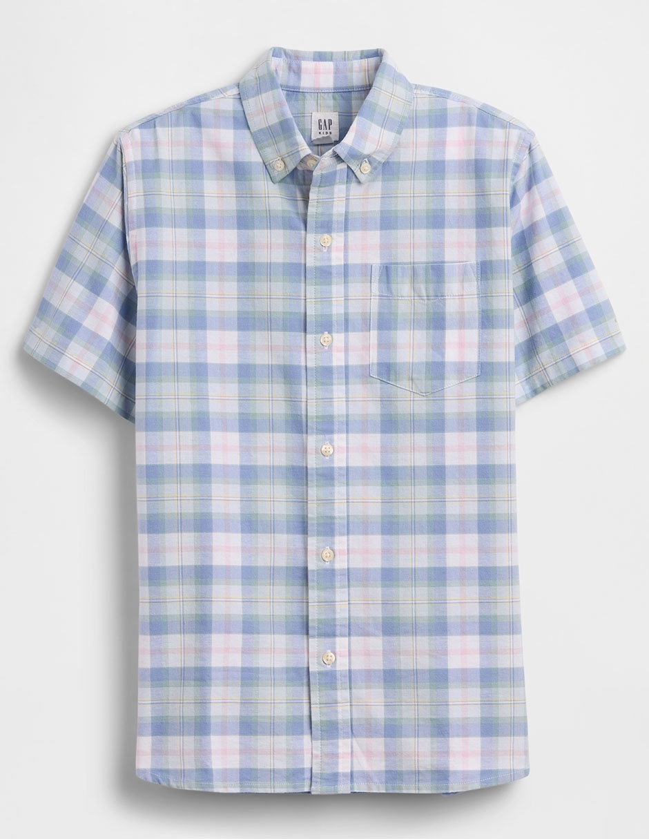 Camisa casual manga corta para niño