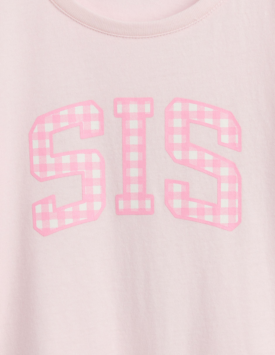 Playera manga corta para bebé niña