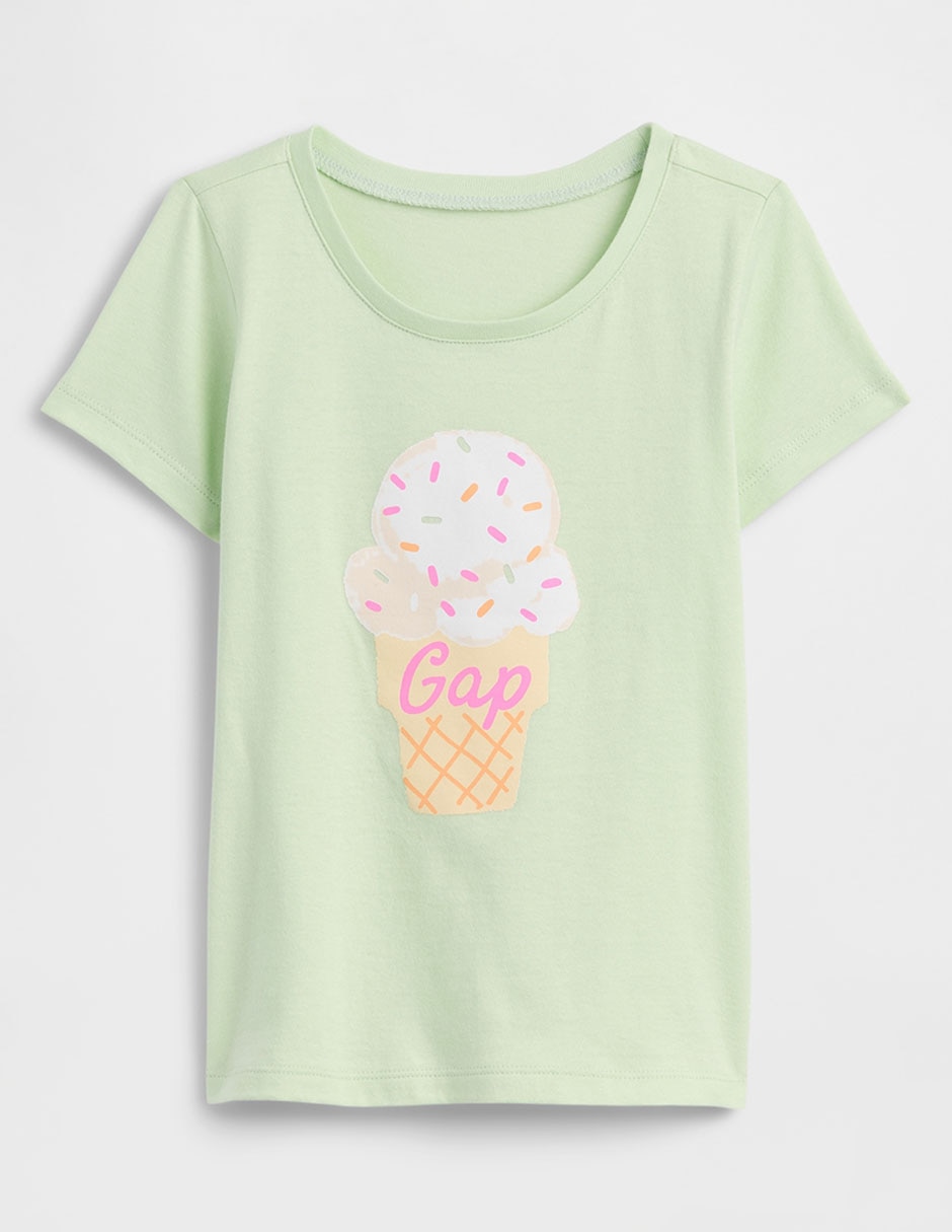 Playera manga corta para bebé niña