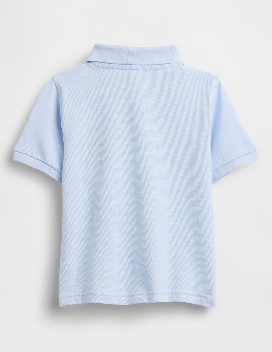 Playera tipo polo de algodón para bebé niño