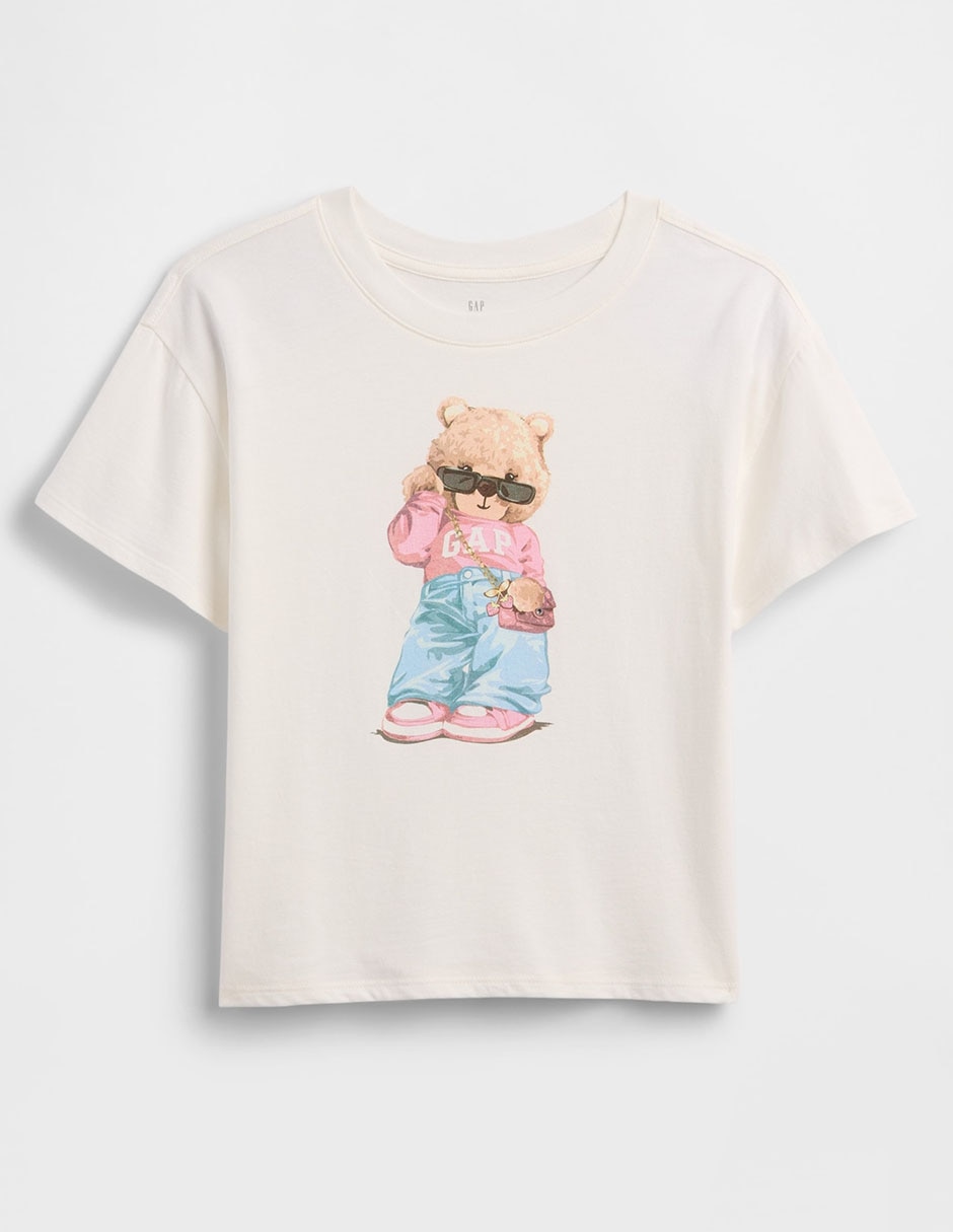 Playera manga corta para niña