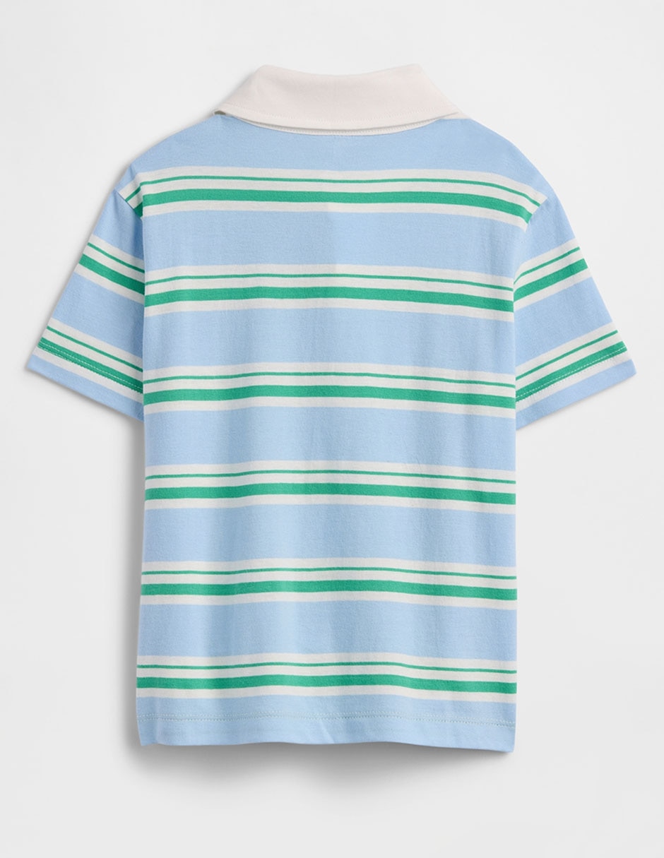 Playera tipo polo de algodón para niño 2