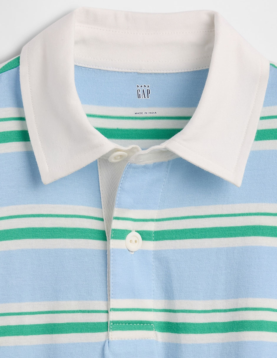 Playera tipo polo de algodón para niño 3