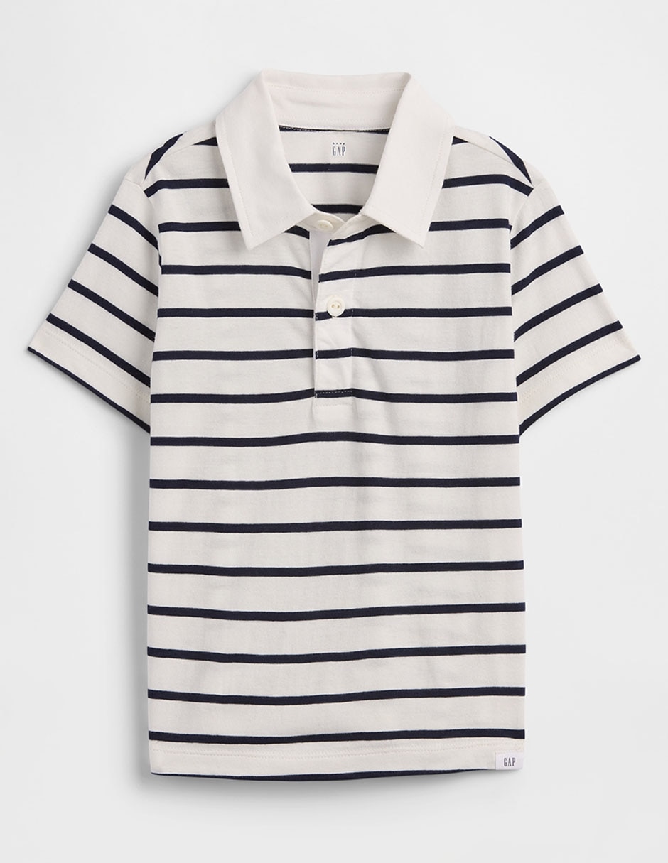 Playera tipo polo de algodón para niño Playera tipo polo de algodón para niño