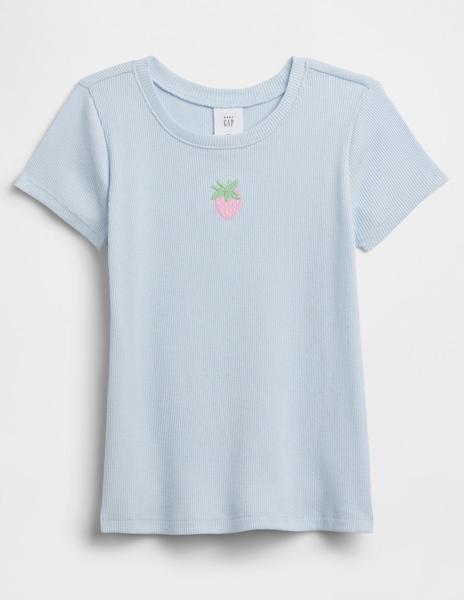 Playera manga corta para bebé niña
