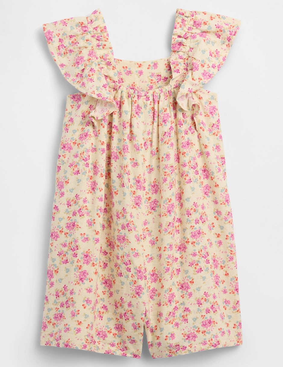 Romper de lino para bebé niña