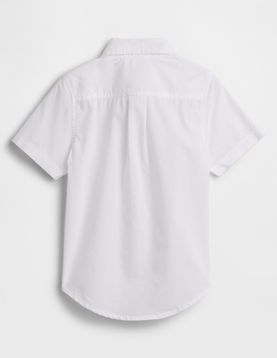 Camisa de algodón manga corta para niño
