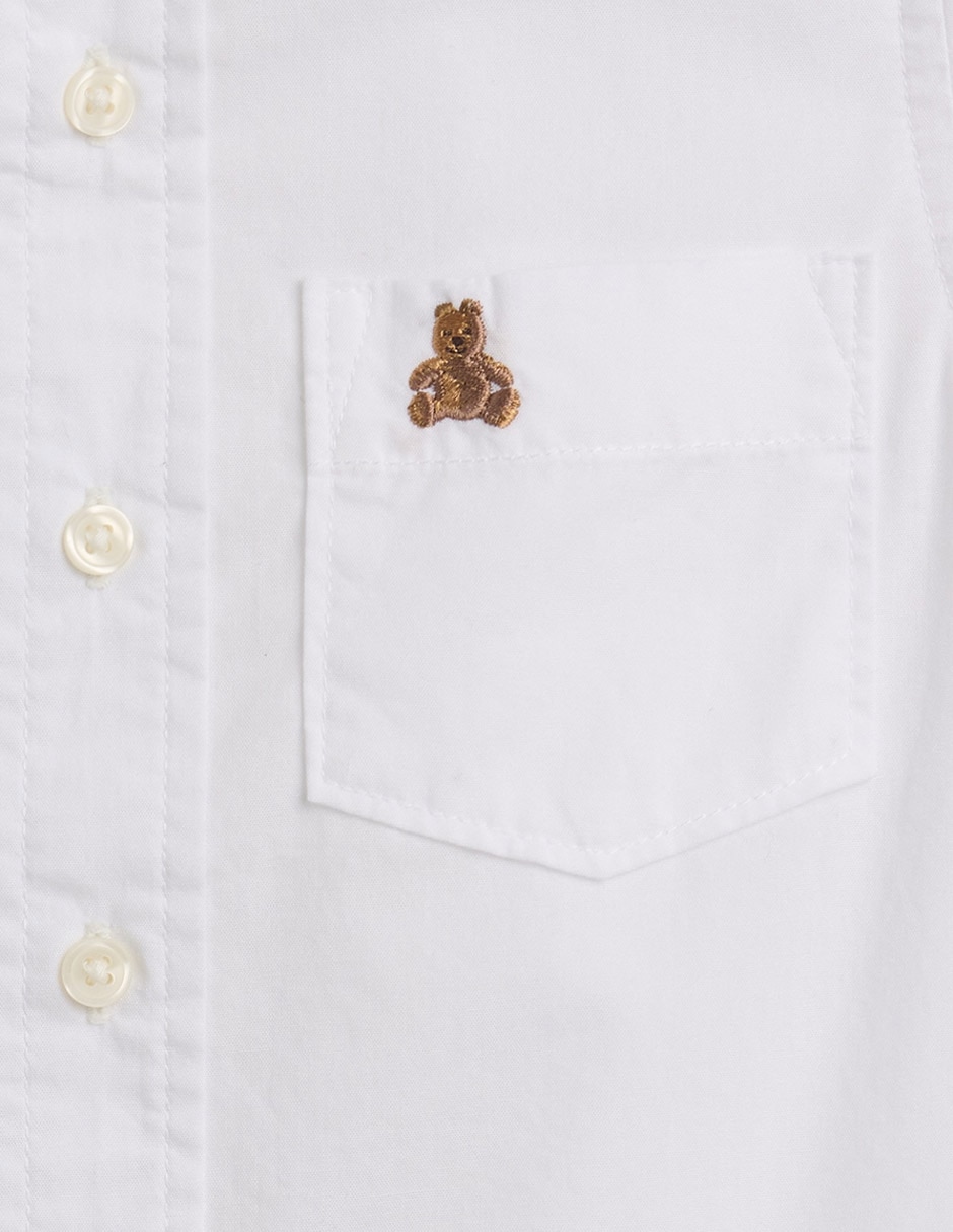 Camisa de algodón manga corta para niño