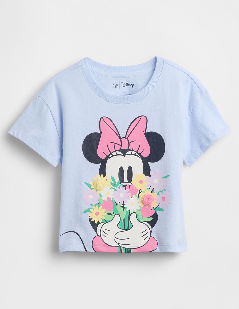 Playera Minnie manga corta para bebé niña