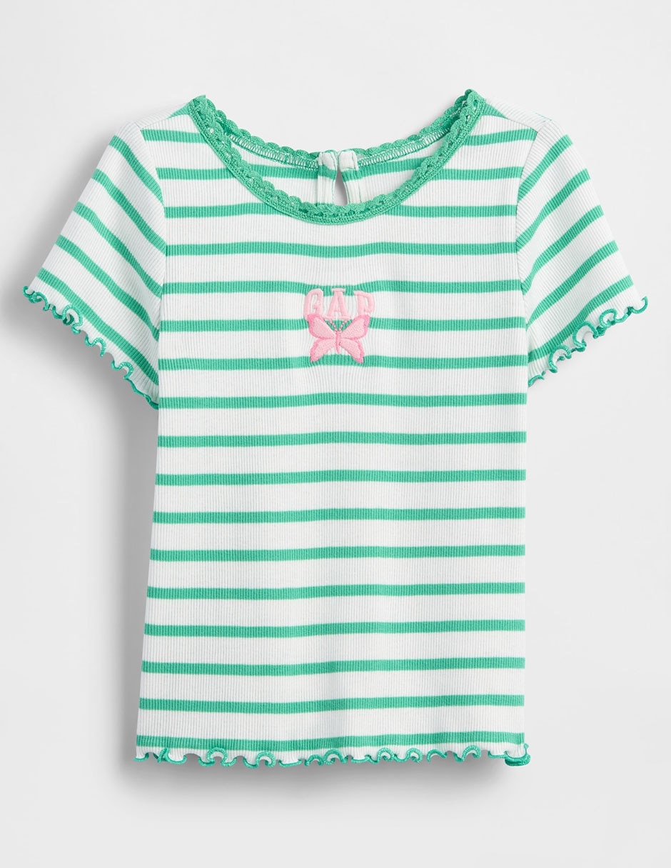 Playera manga corta para niña