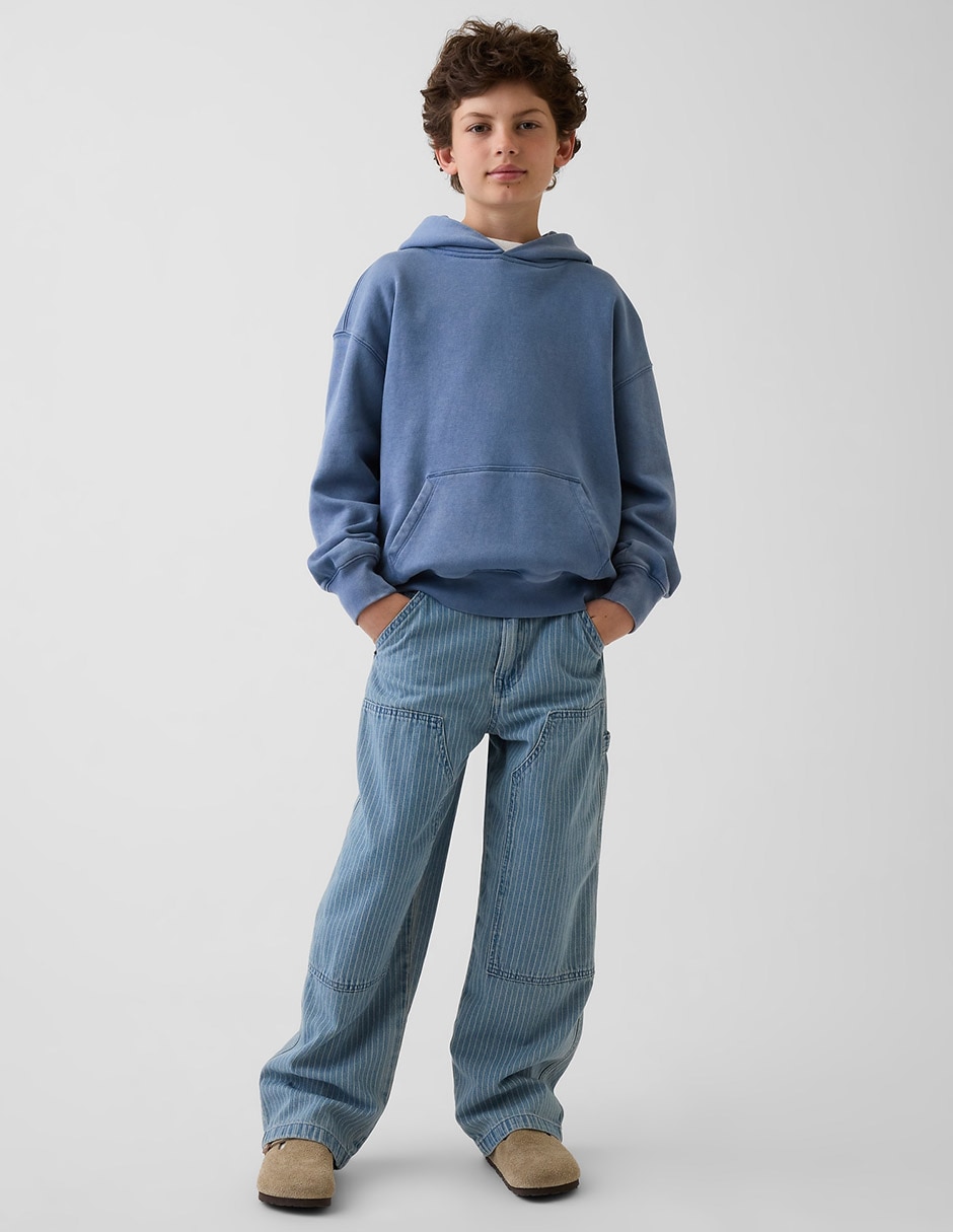 Jeans baggy lavado medio para niño